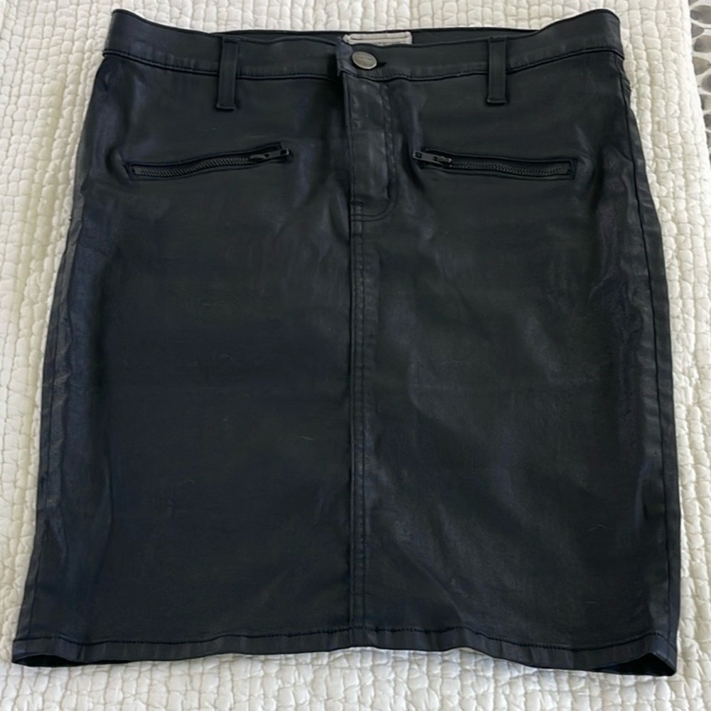 Current/Elliott Black Knee-Length Pencil Skirt